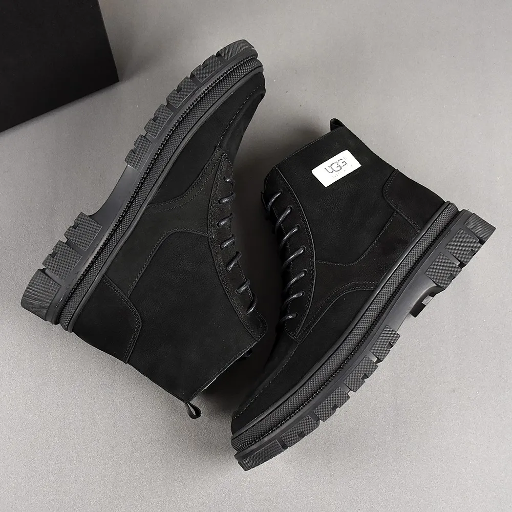 PP520🛜🛜🛜【ugg】The upper is made of waterproof nubuck, real wool lining, and non-slip rubber sole. Warm and comfortable, a must-have in winter! Men's size 38-44 (custom-made size 45 is non-refundable).